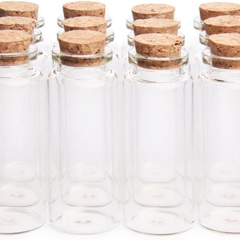 30ml 1.18" x 2.75" Potion Bottles,Mini Glass Bottles,Small Glass Jars for Weddin